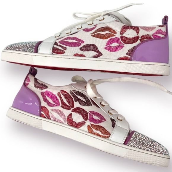 Christian Louboutin Gondolastrass Crystal Sneakers! 🫦 ❤️ Too Cute and Sparkling! - Picture 9 of 13